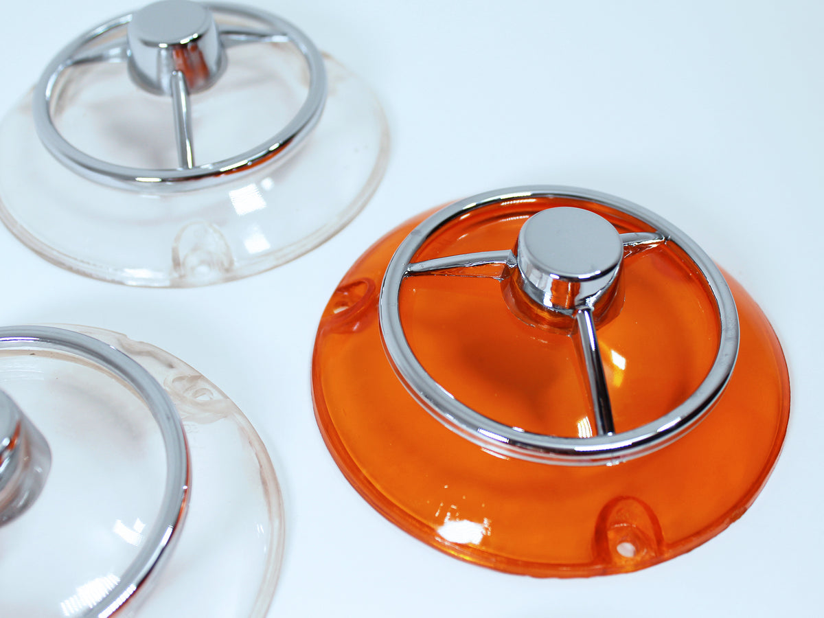 Front Turn Signal Lenses 3Spoke Star '68'69 Javelin, '68'74 AMX