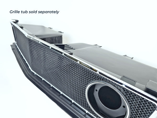 Clearance Front Grille Screen '71-'74 | AMC AMX unit #4 (Black Mesh)